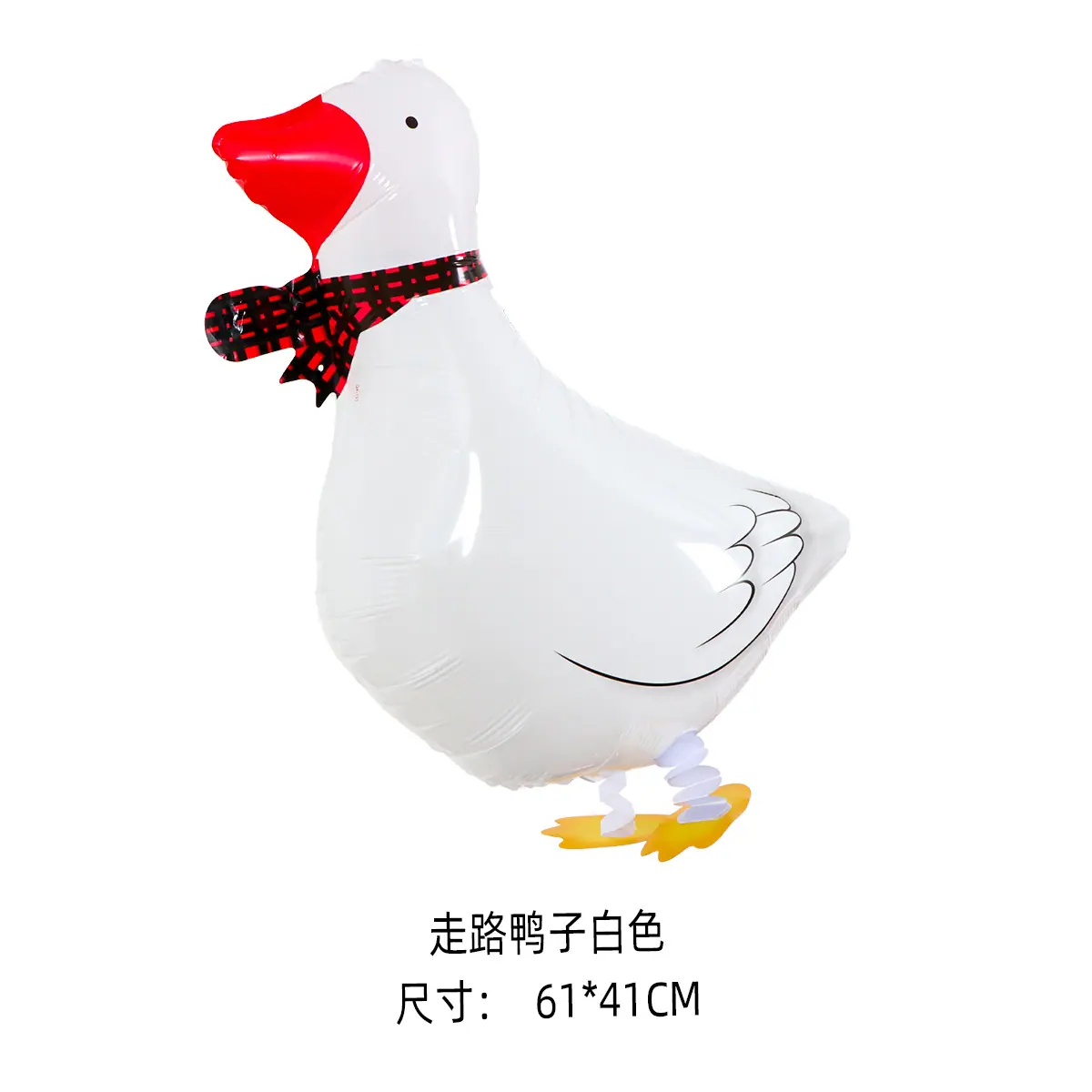 走路鸭子白色