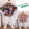 Conjunto de Camisa Floral da Moda de Manga Curta para Crianças 2024 Verão Novo Meninos e Bebês de Tamanho Pequeno e Médio Roupas da Moda Casuais de Duas Peças
