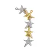Collar Colgante con Borla Larga en Forma de Corazón de Mariposa Transfronterizo con Forma de Y, Colgante DIY de Cobre y Circonita, Accesorios de Joyería con Colgante de Estrella de Cinco Puntas para Mujer