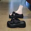 Sandalias de Suela Gruesa para Mujer, Nuevo Estilo de Moda Verano 2026, Adecuadas para Usar con Faldas, Zapatos de Playa Ligeros Antideslizantes, Que Aumentan la Altura para Personas Bajitas