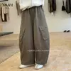 Pantalones de trabajo para niña YOJIA, colección de invierno 2026, estilo nuevo, corte holgado, cálidos, pantalones largos para niños, forrados de polar y engrosados