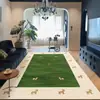 Alfombra de Sala de Estar Estilo Étnico Retro, Felpudo Lavado de Cachemira Sintética, Alfombra de Dormitorio Lado de la Cama Transfronteriza, Estilo Bohemio