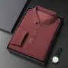 Camiseta de Manga Larga Nueva Transfronteriza 2025 para Hombre, Primavera y Otoño, Cuello Simple Versátil de Algodón, Camisa Polo para Hombre