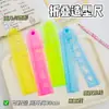 Regla Plegable Multifuncional de Color Gelatina de Alta Calidad para Estudiantes de Primaria para Dibujar Formas Geométricas Irregulares, Regla Recta de 30 cm
