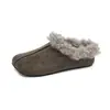 Wei Wei Girl 95139 Zapatos Cálidos de Piel con Aumento de Altura Interior para Mujer, Invierno, Exteriores, Planos, Perezosos, Slip-on, Birken, Zapatos de Algodón