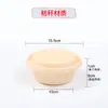 Caixa de Almoço Redonda de Polpa, Caixa de Almoço Descartável, Refeição Leve, Refeição Fitness, Caixa Biodegradável para Salada para Levar, Tigela de Embalagem
