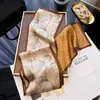 Bufanda Larga de Seda Beige, Accesorio de Cuello de Lujo Ligero con Acabado de Alta Gama, Bufanda de Seda de Morera para Mujer para Combinar con Camisas, Bufanda Estrecha de Seda