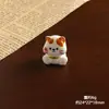 Gatito con Cara de Flor Decoración de Escritorio para Coche Adorno Accesorios DIY Llavero Colgante para Bolsa Accesorios Tridimensionales de Resina