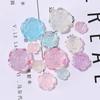 Horquilla hecha a mano para el cabello con forma de rosa de cristal transparente de color AB, accesorios para el cabello, aretes de concha para teléfono móvil, caja de almacenamiento para taza de agua