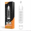 Condón de Diente de Lobo Vibratorio Largo para Hombres, Barrera de Prepucio para Adultos, Juguete Sexual para Parejas