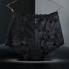 Ropa interior tipo boxer mujer talla grande extra grande 300 kg ropa interior de encaje mujer cintura alta sexy hueco algodón calzones