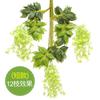 Decoración de arco de boda con flor de glicina de simulación, pasillo, flor de frijol de simulación, planta de ratán colgante de flor de frijol, flor artificial al por mayor