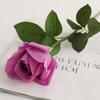 Rosa Simulada Sencilla Sensación Hidratante Rosa Flor Artificial Flor Falsa Hogar Boda Novia Sosteniendo Ramo de Rosas