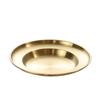 Plato para Sombrero de Paja de Acero Inoxidable Plateado con Copo de Nieve Retro Plato Redondo Profundo Plato para Bistec Occidental Plato para Pasta Antiguo Comercial