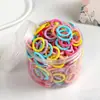 Faixa de Cabelo Infantil Elástico Não Machuca o Cabelo Pequeno Anel de Polegar Fio Altamente Elástico Conjunto de Acessórios de Cabelo para Crianças Faixa de Cabelo Sem Costura