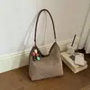 Elegante bolsa de hombro individual Xiaomi de sensación relajada y perezosa, bolsa grande para mujer, bolsa de mano de gran capacidad, bolsa para ir al trabajo, cesta de verduras, bolsa de playa para vacaciones