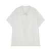ALINDM Blusa Holgada con Cuello Talla Grande para Mujer, Camisa Polo de Verano 100kg Elegante de Manga Corta