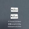 Suministro directo de fábrica placa rectangular letra inglesa conector de joyería pulsera DIY texto aleación accesorios lote