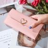 Cartera larga para mujer, nueva, directa de fábrica, con 30% de descuento, de metal, estilo Joker, estilo japonés y coreano, bolso de mano con múltiples tarjetas