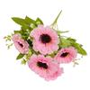 Ramo de crisantemos silvestres pequeños de 5 tenedores de simulación, decoración para salón de bodas, hogar, grupo de baile, fotografía de flores pequeñas de mano, floral