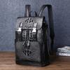 Mochila para hombre con nuevo patrón de espina de pescado de cocodrilo, mochila business casual, bolsa de viaje de gran capacidad, bolsa de moda para hombre, moda al por mayor