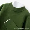 Nuevo Suéter Grueso de Cachemira para Hombre 2025, Moda de Negocios, Cuello Semi Alto, Elegante, Sencillo, Diseño Versátil, Suéter Base