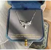 Collar Diosa Laurel Espiga de Trigo para Mujer Diseño Nicho de Lujo Ligero Alto Sentimiento Temperamento Suave Hada Regalos para Novia