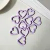 Anillo de Resorte Abierto Corazón de Amor Llavero Corazón de Amor Esmalte Horneado Colorido Aleación de Zinc Hebilla de Resorte Corazón de Amor Accesorios de Joyería Hebilla Colgante