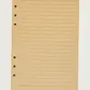 Núcleo de Recambio de Hojas Sueltas A5A6A7 Cuaderno Desmontable Piel de Vaca Papel Dowling Núcleo Interior Engrosado Línea Horizontal Blanco Cuadrículas