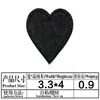 Ya bordado nuevo autoadhesivo negro bordado insignia tela pegatinas ropa chaqueta acolchada mochila agujero personalidad reparación subsidio decoración