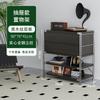 Gabinete de Revista abatible estilo tronco Gabinete lateral para sala de estar Estante de almacenamiento estilo japonés Librero Gabinete tipo cubo Almacenamiento para el hogar Gabinete de almacenamiento nórdico