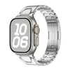 Adequado para Pulseiras Apple Watch, iWatch Aço Inoxidável Tipo H Hermes Applewatch Metal Liberação Rápida Pulseira Ultra