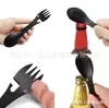 Tenedor de Avión Estilo Western para Niños Tenedor y Cuchara Integrados Tenedor y Cuchara de Doble Cabeza Creativos Multifuncionales Vajilla de Acero Inoxidable Seis en Uno