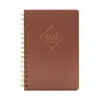 Cuaderno Personalizado A5 Espiral Circular Estilo Simple Cuaderno Diario Cuaderno de Registro de Estudio Libro Mayor Manual Se Puede Agregar con Logo