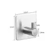 Gancho Adhesivo de Acero Inoxidable sin Taladro Gancho Fuerte para Colgar en Pared de Cocina Gancho para Ropa de Baño Gancho para Colgar detrás de la Puerta