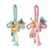 Nudo Chino del Año del Caballo, Nudo Wuzi, Nudo Auspicioso de Buena Suerte, Adorno Colgante de Cuerda de Algodón Terminado, Kit de Materiales para Colgar en la Puerta de Año Nuevo