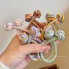 Rabo de cavalo alto nó corda de cabelo alta elástica durável corda de cabelo meninas elástico amarrar cabeça anel de cabelo feminino não machuca o cabelo anel enfeite de cabeça