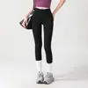 Calça de Yoga Feminina Cintura Alta Levanta Bumbum Cintura de Gel Pêssego Tamanho Grande Justa Calça Fitness Calça Esportiva de Micropressão Leggings para Corrida