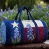 2026 Nova Série de Independence Day Transfronteiriça Bolsa de Viagem Acolchoada Portátil de Curta Distância Bolsa Multifuncional para Esportes e Fitness