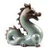 Mesa de Té Mascottas de los Doce Zodíacos Mascota de Té Juego Cerámica Dragón Decoración para Atraer Riqueza Creativos Adornos para Mesa de Té Arena Púrpura Té Lindo