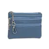 Moda Nueva Bolsa para Llaves Bolsa con Cremallera Pequeña Bolsa para Tarjetas de Mujer Colgante Mini Billetera para Monedas Bolsa para Monedas Cartera Pequeña Corta