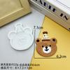 Molde de Silicona Popular con Forma de Cabeza de Animal de Dibujos Animados para Fondant de Chocolate, Decoración de Pasteles Infantiles, Molde de Oso, Cerdo, Vaca