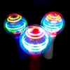 Venda Direta de Fábrica Bastão Giratório Iluminado Bola Redonda Playground Infantil Mais Vendido Bola Giratória Iluminada Colorida com 10 LEDs