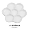 Prato de Tinta Redondo de Porcelana Imitação Weizhuang Prato de Água Paleta de Aquarela Prato para Mistura de Pigmentos de Pintura Chinesa Prato Pequeno para Estudantes Caligrafia