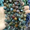 Agujero de sección transversal cuentas planas forma de gota de agua ágata roja Joyería accesorios para pulsera collar diy productos semiacabados