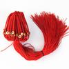 Cordão para chaveiro trançado feito à mão com nó de diamante em nylon com nó duplo plano e fivela de cobre com corda trançada e acessórios para chaveiro em estoque