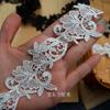 Exportação de roupas de poliéster, acessórios de renda de flores, joias, vestido de noiva, colar, manga, decorações, colar, material