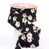 Cinta con estampado floral coreano lazo hecho a mano DIY tocado accesorios para el cabello correa de ramo tela con estampado de flores y hierba