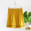 Shorts casuais soltos confortáveis de modal feminino calça pijama fina cor sólida roupa externa calça de cinco pontos calça de casa