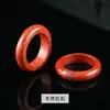 Anel de Corrida de Cristal de Jade Natural Anel Ágata Artesanal DIY Acessórios de Joias Novo Estilo Chinês Anel de Corrida Joias Atacado